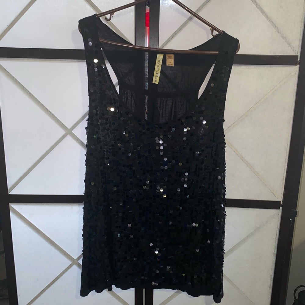 Plus Size Sequin Tank Top